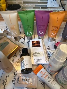 Moroccanoil Hand Cream Quartet in White, Green, Purple & Orange